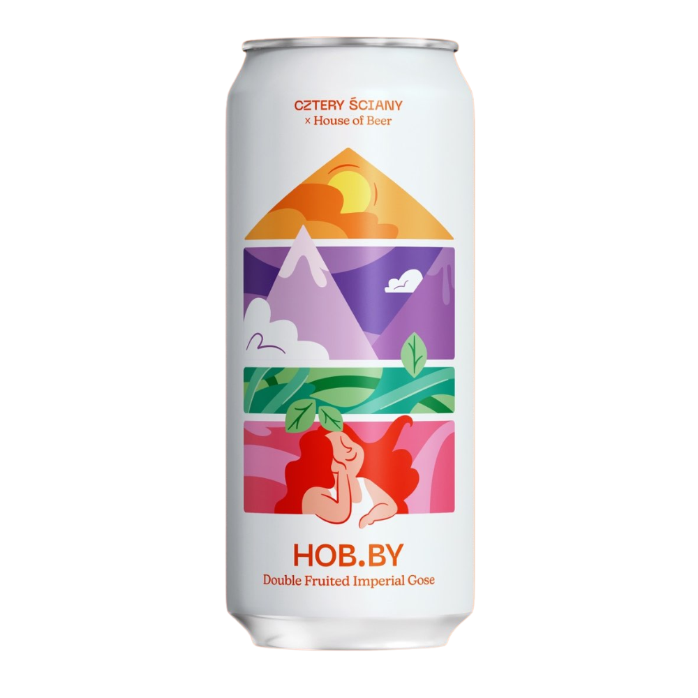 Piwo Browar Cztery Ściany Hob.By 5,7% 500 ml puszka