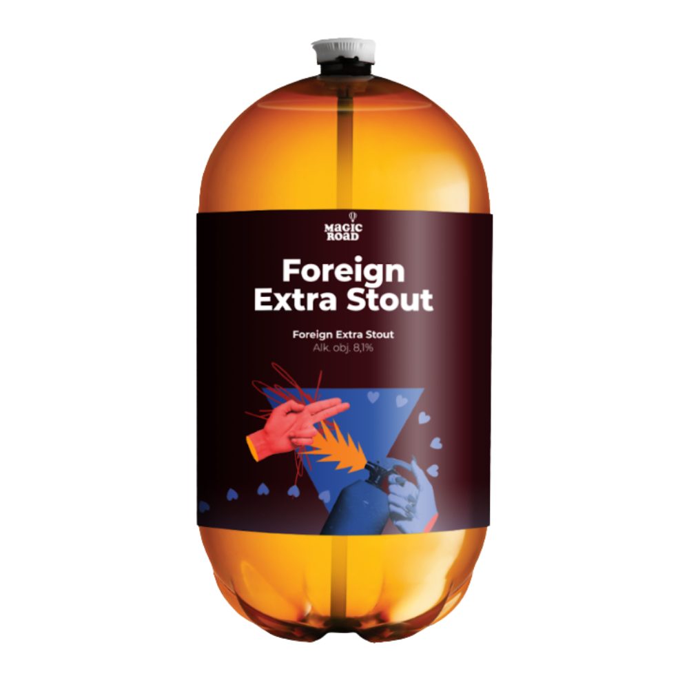 Piwo Magic Road Foreign Extra Stout 8,1% 30 l keg pet