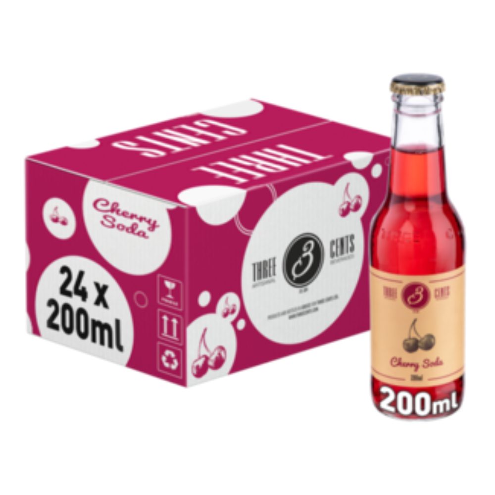 Napój Three Cents Cherry Soda 24 x 200 ml