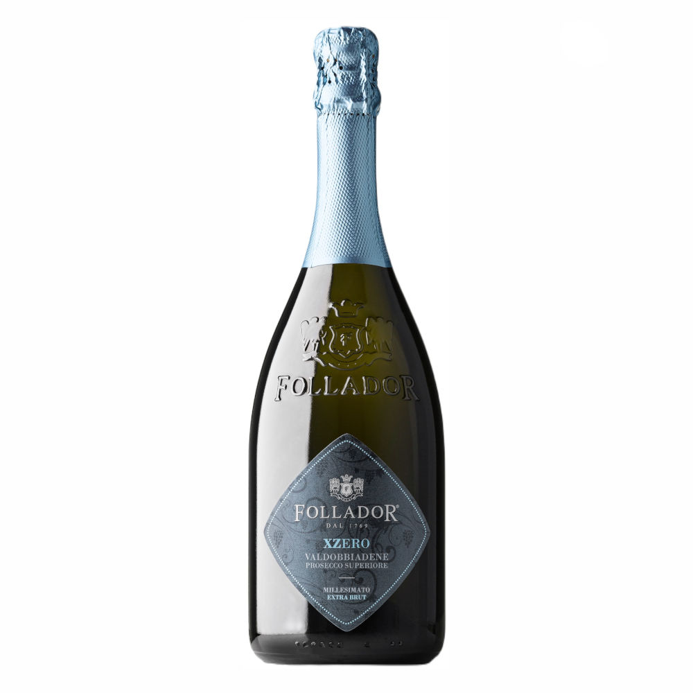 Wino Musujące Follador Prosecco Valdobbiadene Superiore DOCG Extra Brut Millesimato X Zero 11,5% wytrawne 750 ml