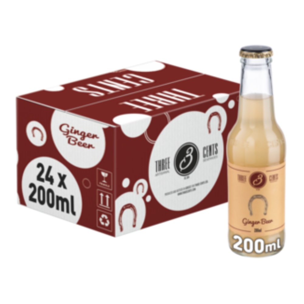 Napój Three Cents Ginger Beer 24 x 200 ml