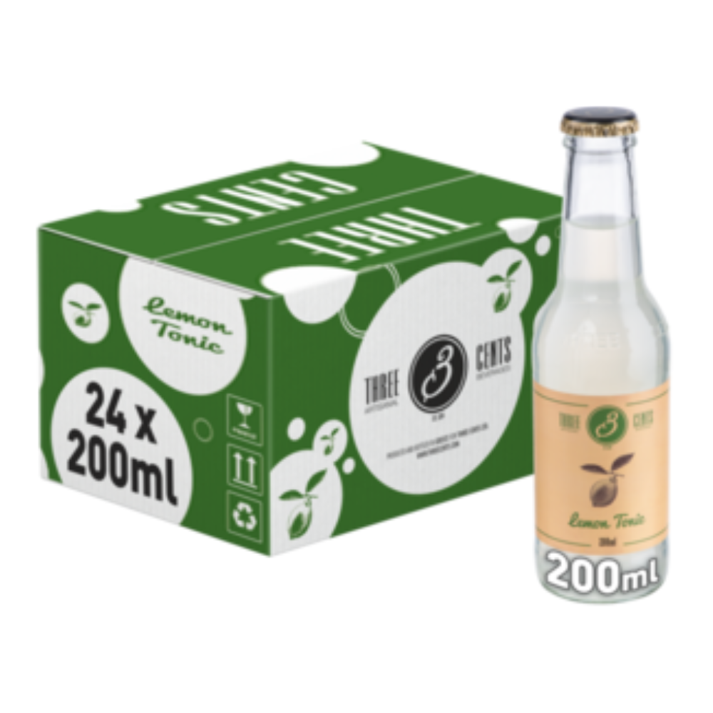 Napój Three Cents Lemon Tonic 24 x 200 ml