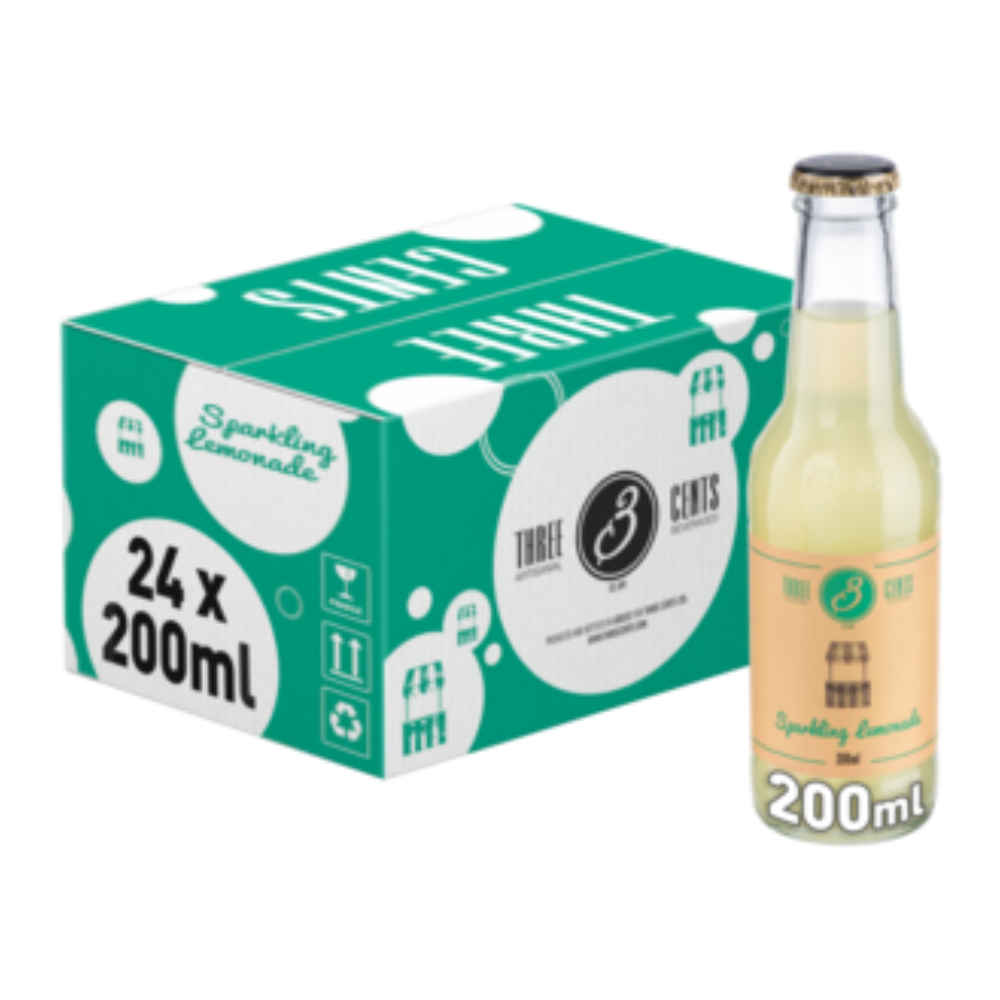 Napój Three Cents Sparkling Lemonade 24 x 200 ml