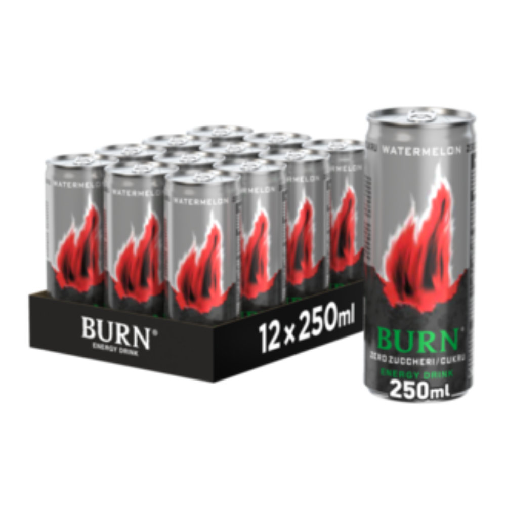 Energetyk Burn Zero Watermelon 12 x 250 ml puszka