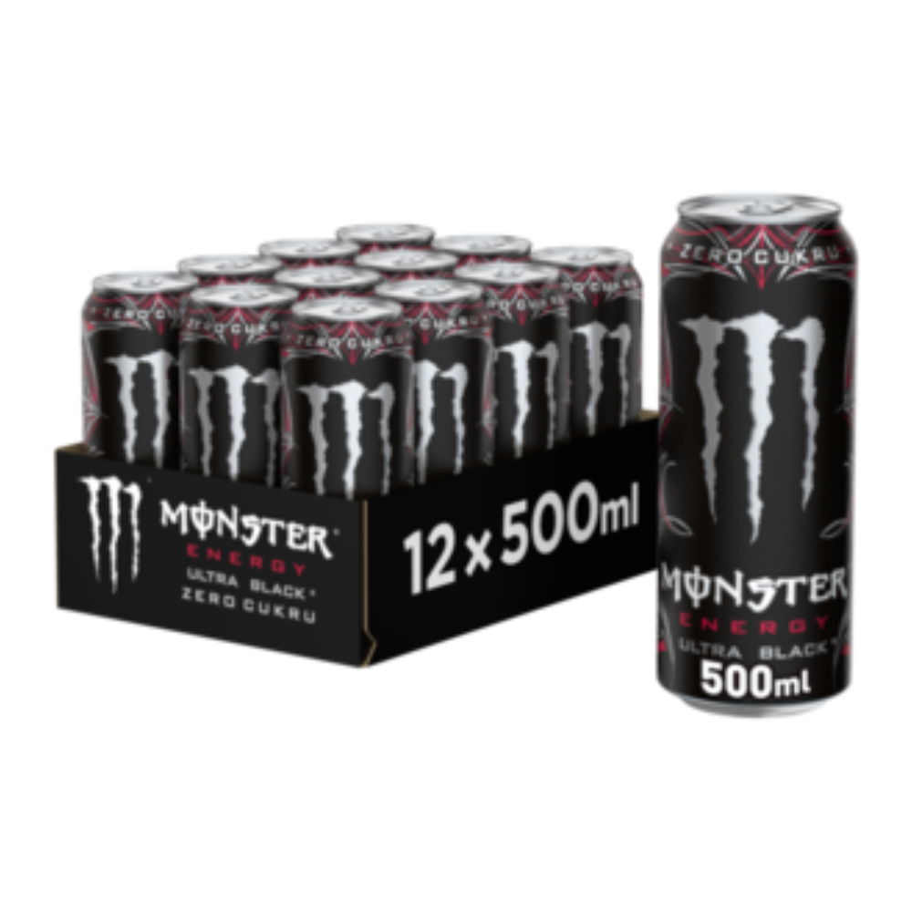 Energetyk Monster Ultra Black 12 x 500 ml puszka