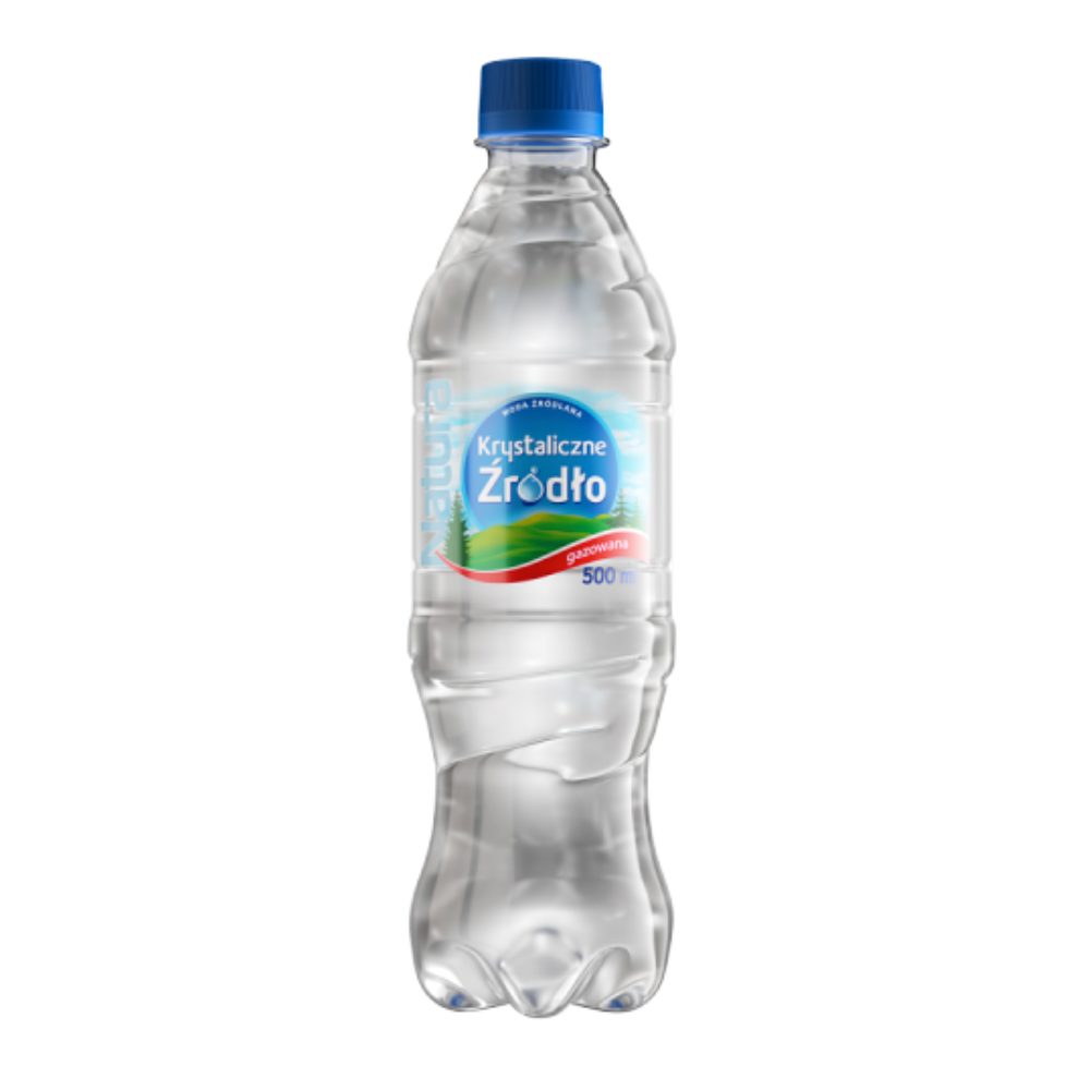 Woda Krystaliczne Źródło Gazowana 500 ml PET