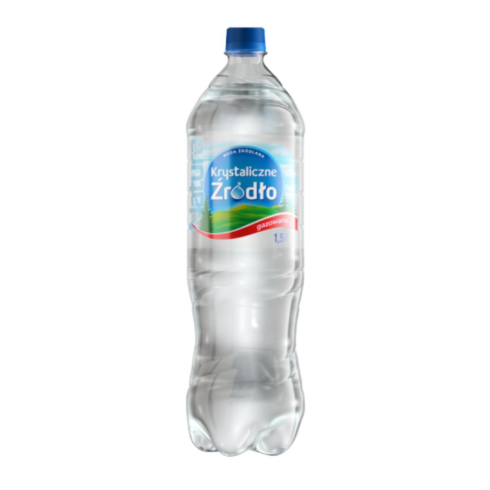 Woda Krystaliczne Źródło Gazowana 6 x 1500 ml PET