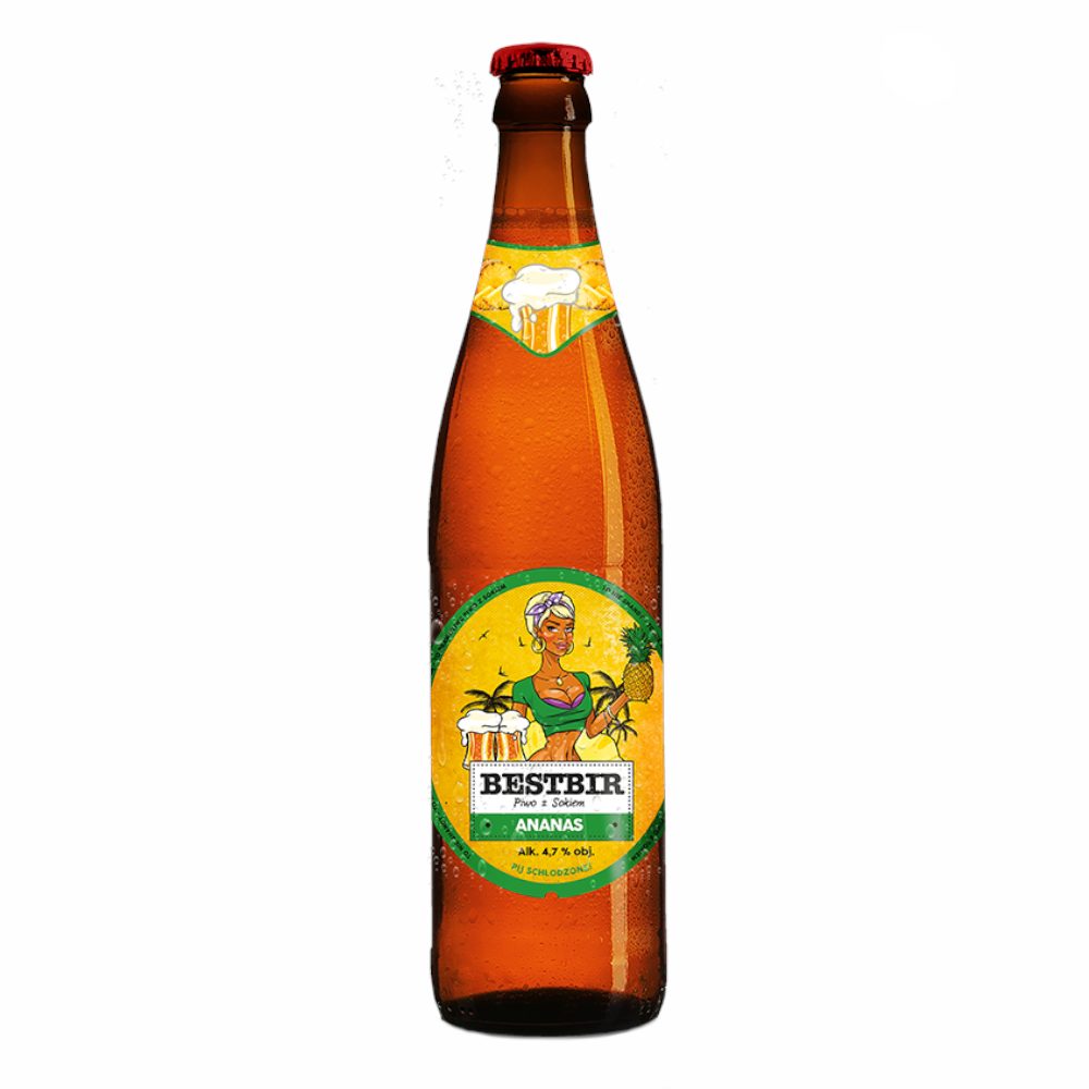 Piwo BestBir Ananas 0% 500 ml