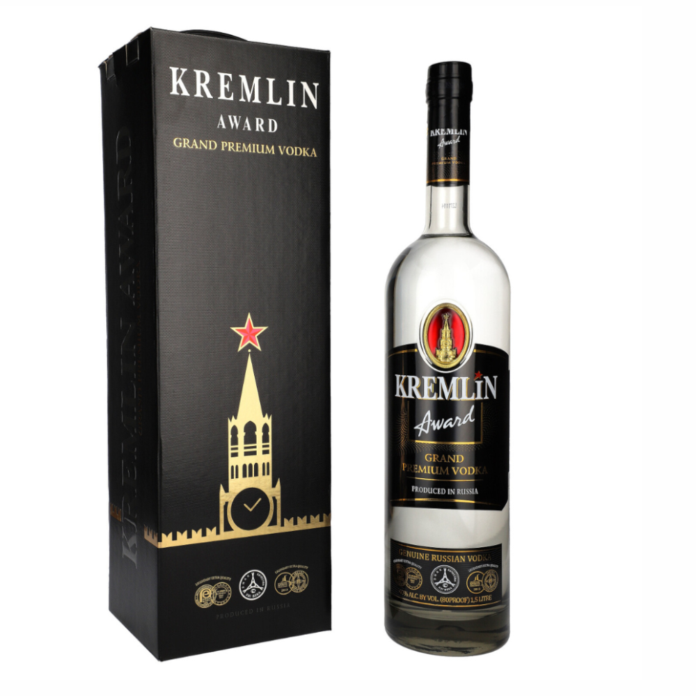 Wódka Kremlin Award Grand Premium 40% 1750 ml zestaw