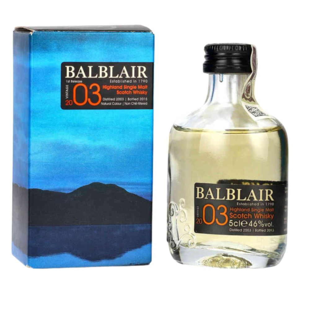 Whisky Miniaturka Sm Balblair 2003  46% 50 ml
