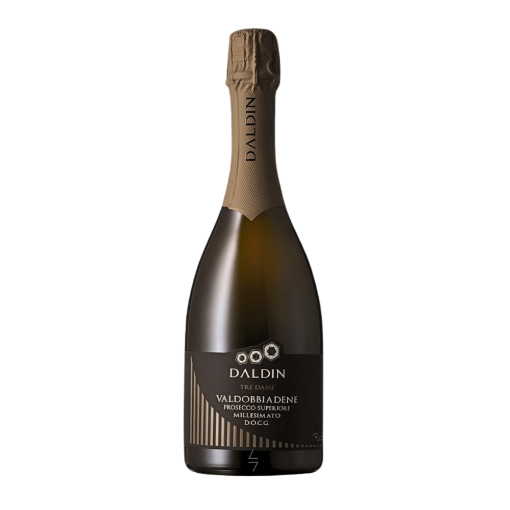 Wino musujące Daldin Tre Dame Brut Millesimato Prosecco Valdobbiadene 2023 11,5% białe wytrawne 750 ml