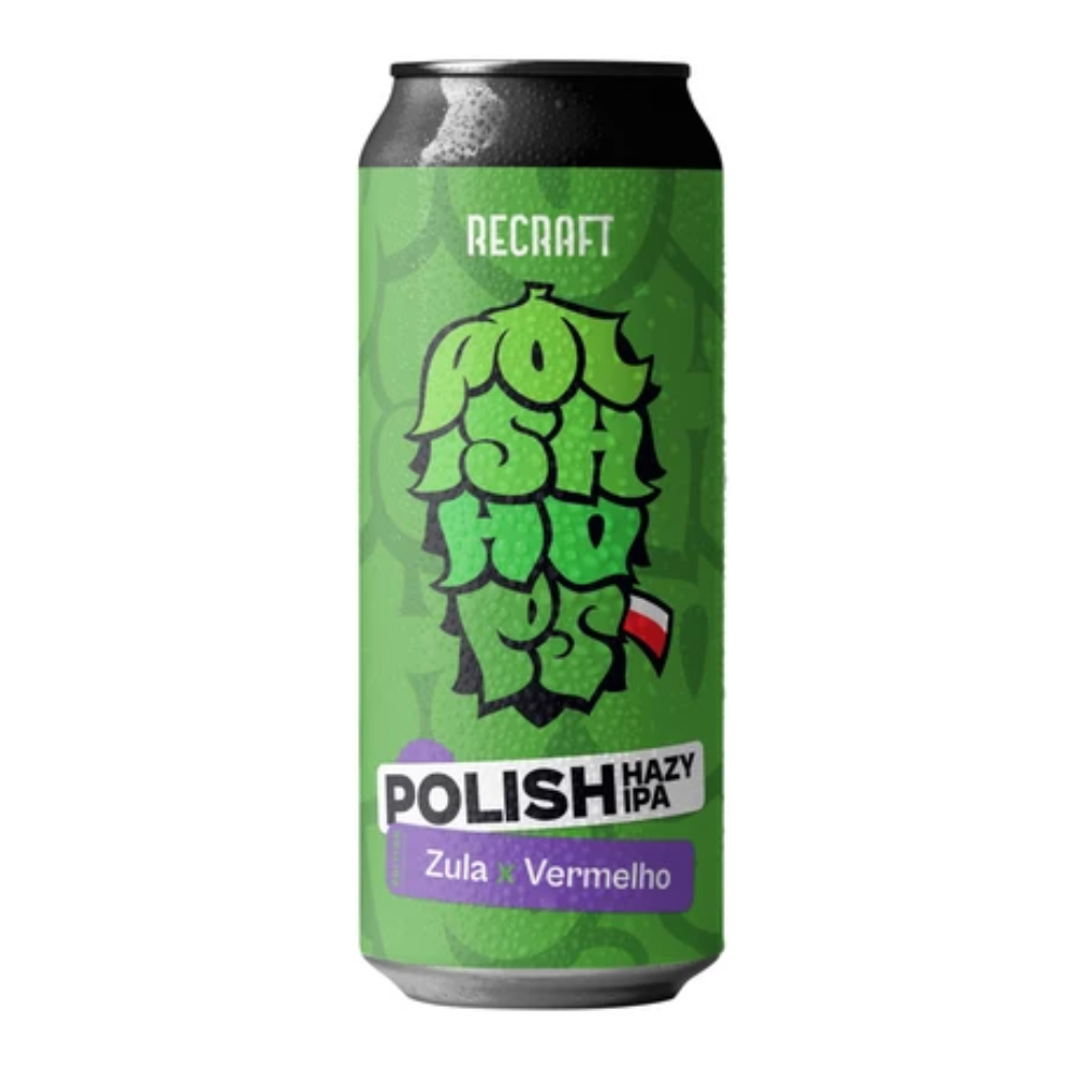Piwo Recraft Polish Hazy IPA Zula & Vermelho Hazy IPA 5,4% 500 ml puszka