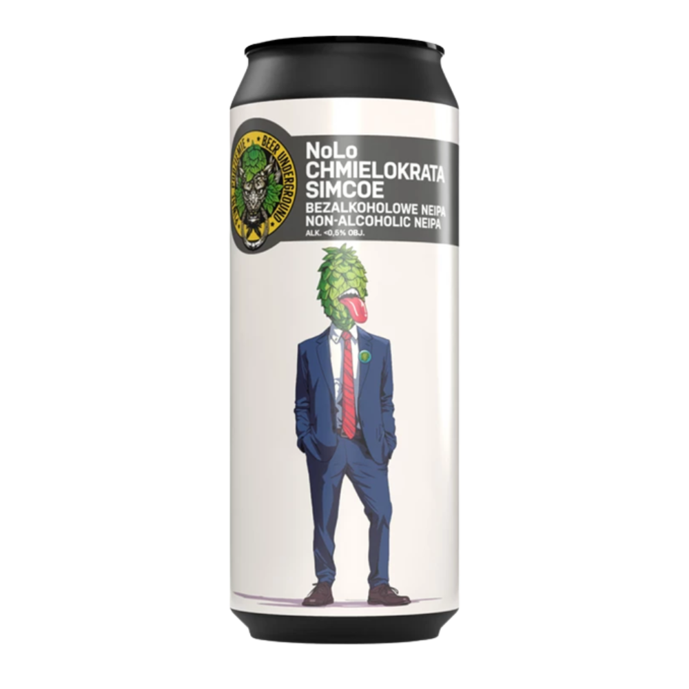 Piwo Piwne Podziemie Chmielokrata Simcoe - Non-Alcoholic NEIPA 0% 500 ml puszka