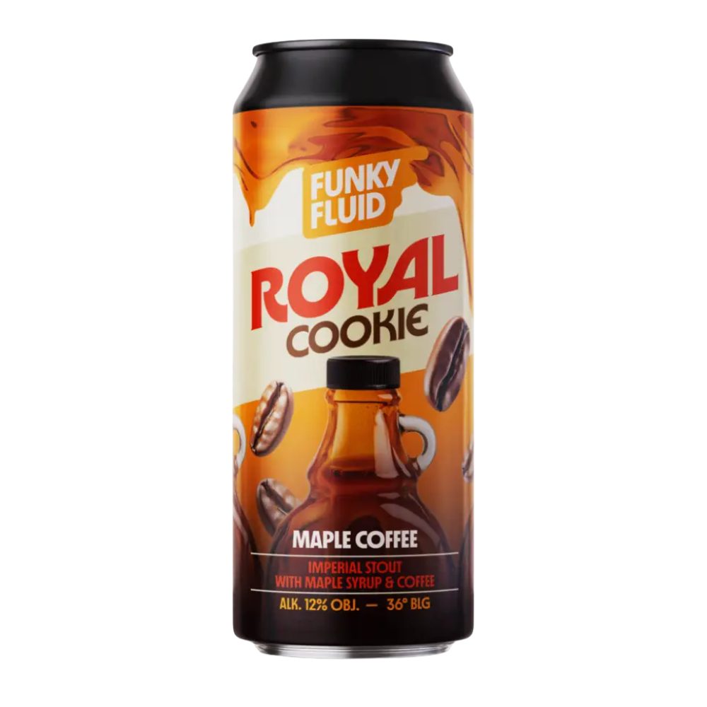 Piwo Funky Fluid Royal Cookie Maple Coffee Imperial Stout 12% 500 ml puszka
