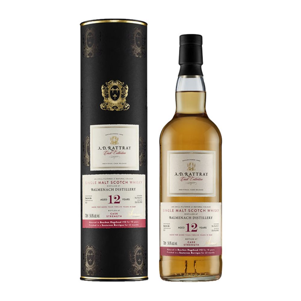 Whisky A.D.Rattray Balmenach 2010 #12 12YO Cask Strength 54,8% 700 ml tuba