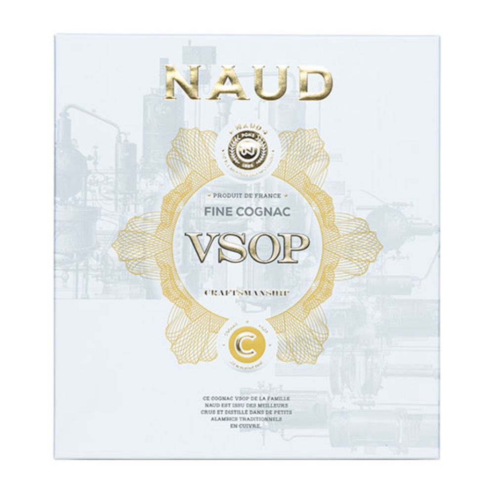 Koniak Naud VSOP 40% 700 ml + 2 szklanki