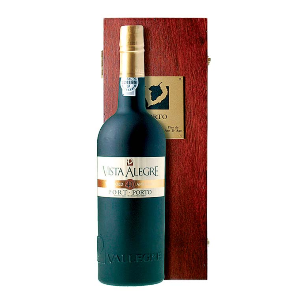 Wino Vista Alegre 40YO 20% czerwone słodkie 750 ml + skrzynia