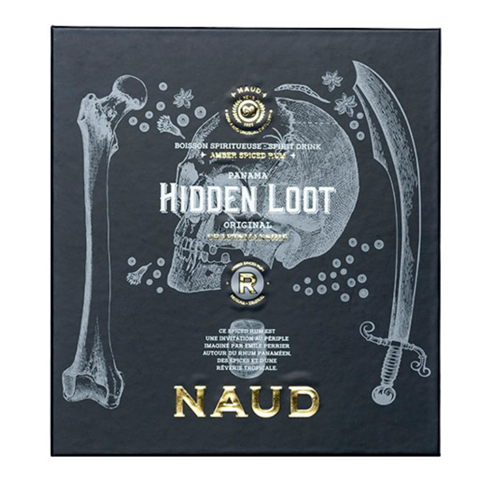 Rum Naud Hidden Loot Spiced 40% 700 ml + 2 szklanki