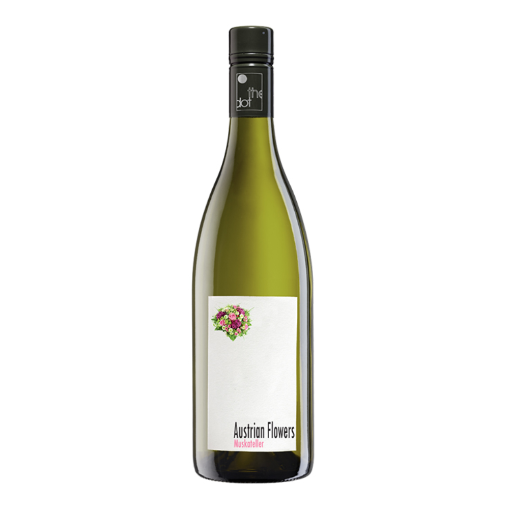 Wino The Dot Austrian Flowers Muskateller 13% białe półsłodkie 750 ml