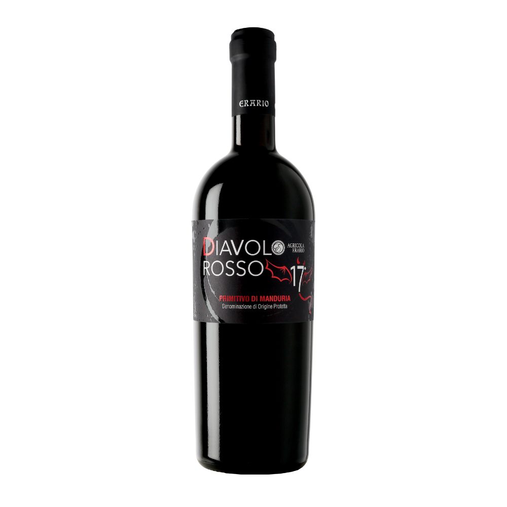 Wino Erario Primitivo di Manduria Diavolo Rosso 17% czerwone półsłodkie 750 ml