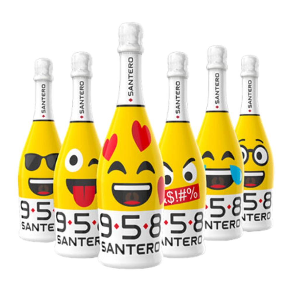 WIno Santero 958 Emoji Extra Dry Bianco 11% białe wytrawne 750 ml