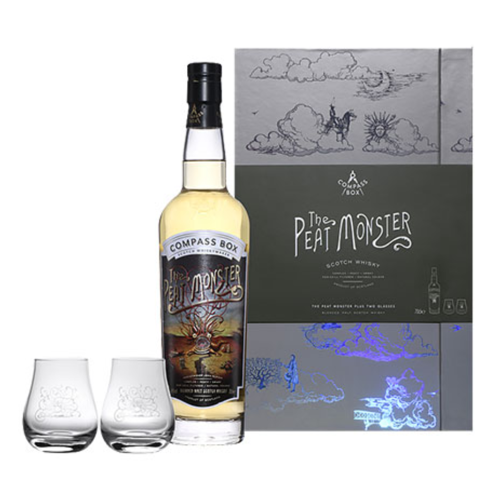 Whisky Compass Box Peat Monster 46% 700 ml + 2 szklanki