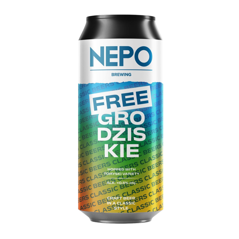 Piwo Nepomucen Free Grodziskie Hopped With Tomyski Varient 0% 500 ml puszka