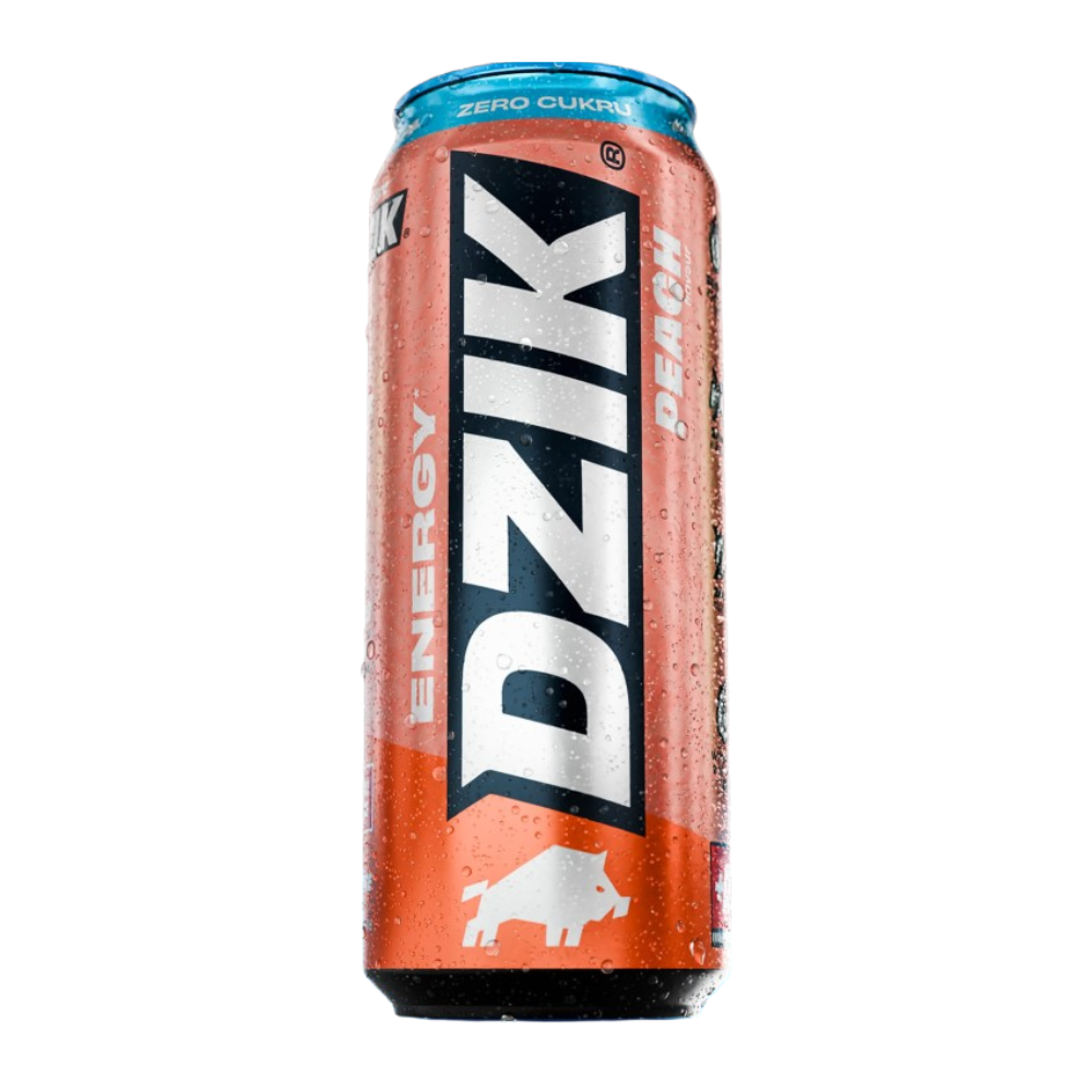 Napój energetyczny Dzik Energy Zero Kalorii Peach 500 ml