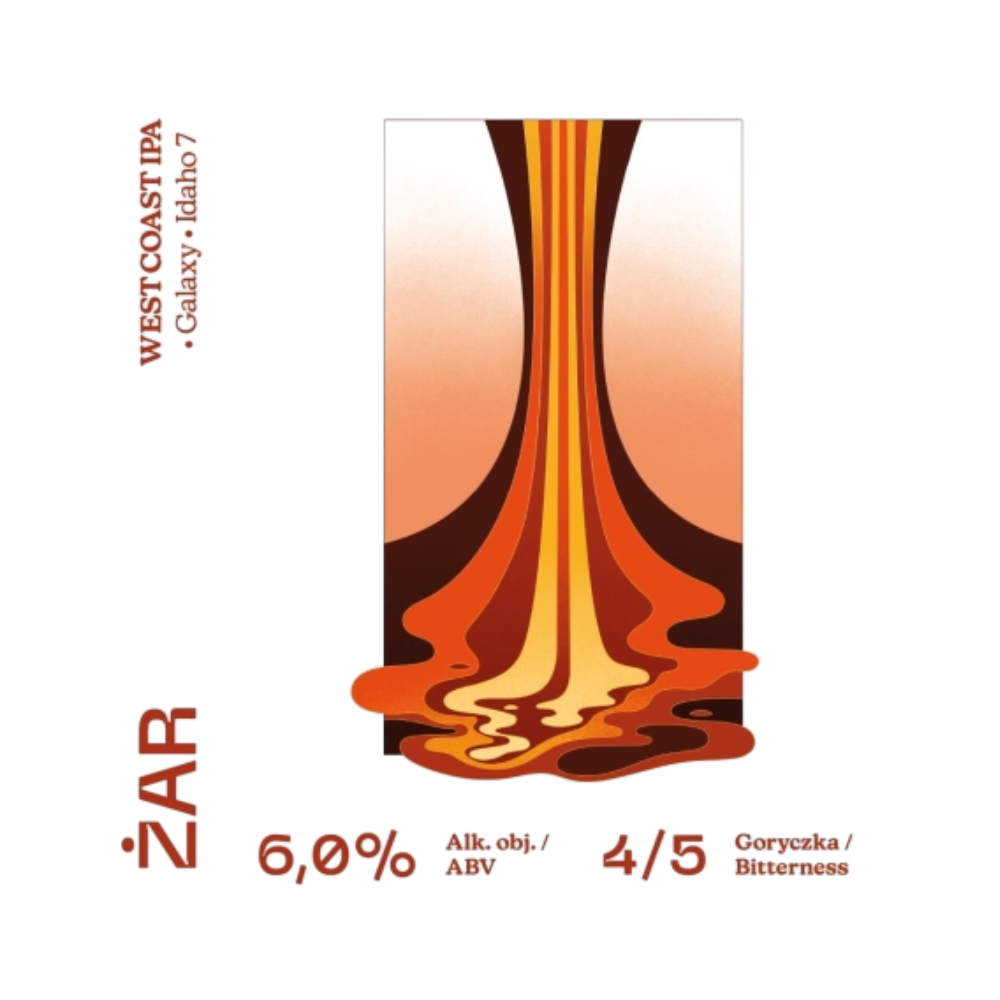Piwo Browar Cztery Ściany Żar West Coast IPA 6% 500 ml puszka