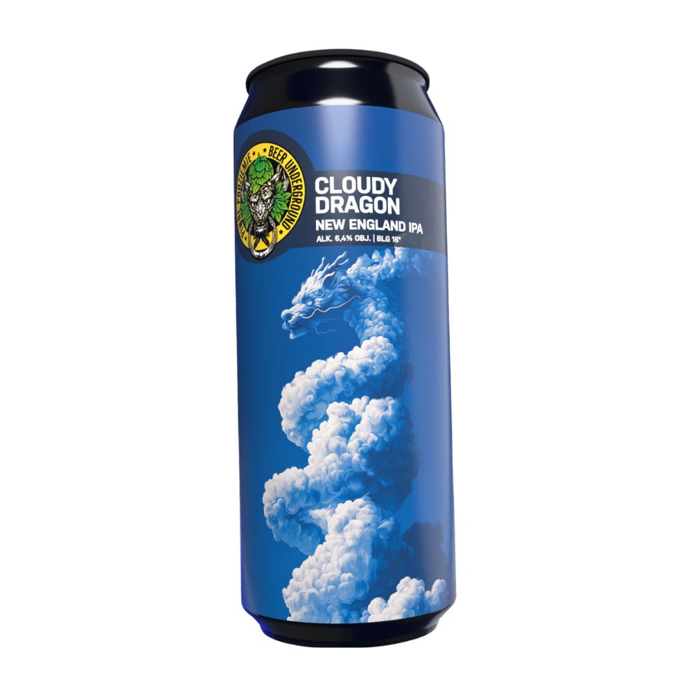 Piwo Piwne Podziemie Cloudy Dragon New England IPA 6,4% 500 ml Puszka