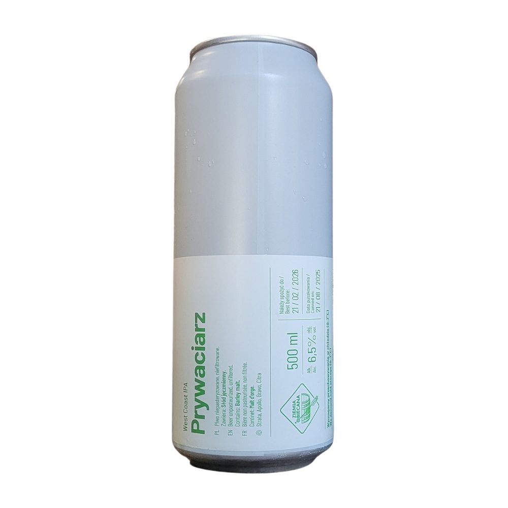 Piwo Ziemia Obiecana Prywaciarz West Coast IPA 6,5% 500 ml puszka