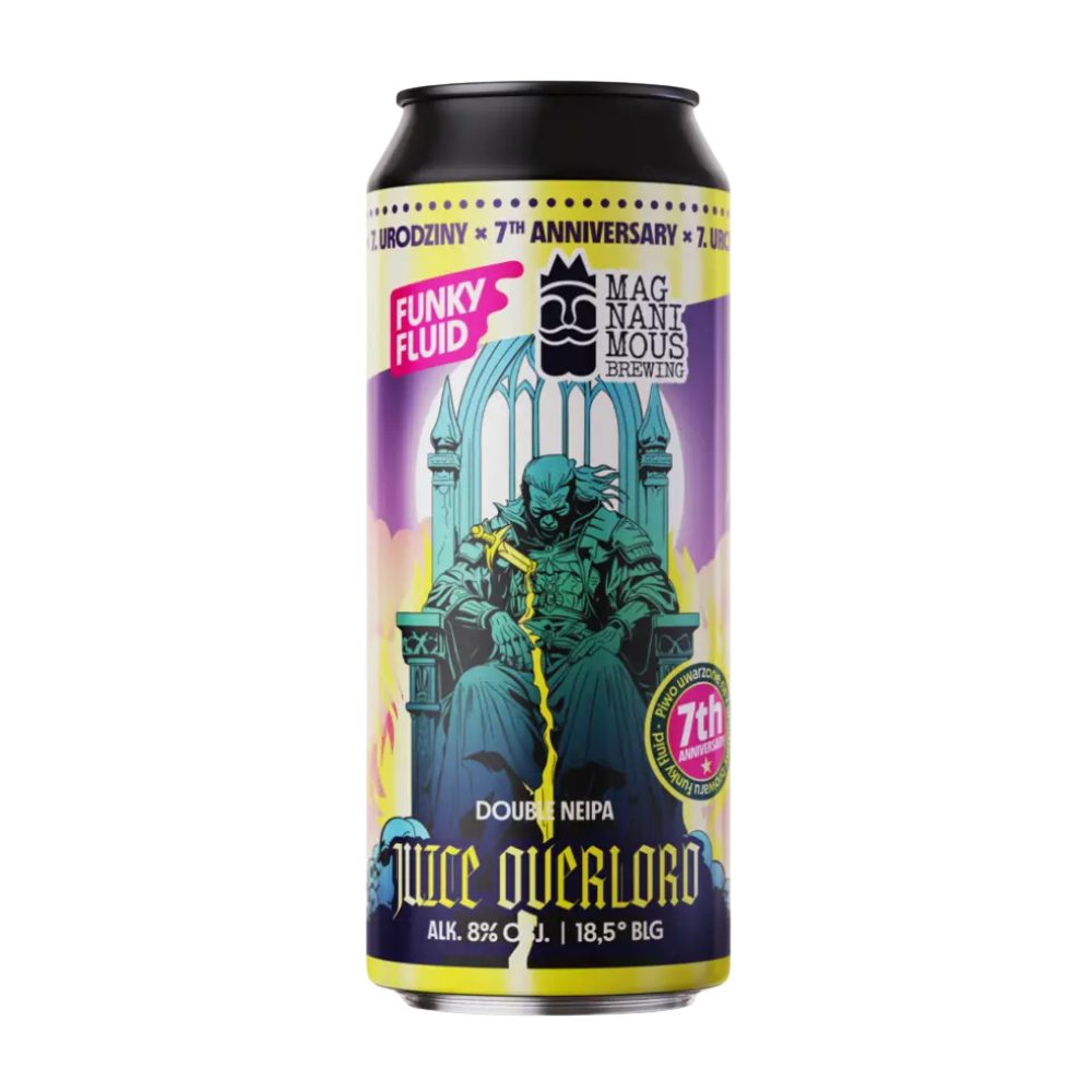 Funky Fluid / Magnanimous Juice Overlord Double NEIPA 8% 500 ml puszka