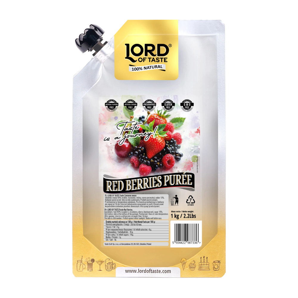Puree Lord of Taste Czerwone owoce 1 kg