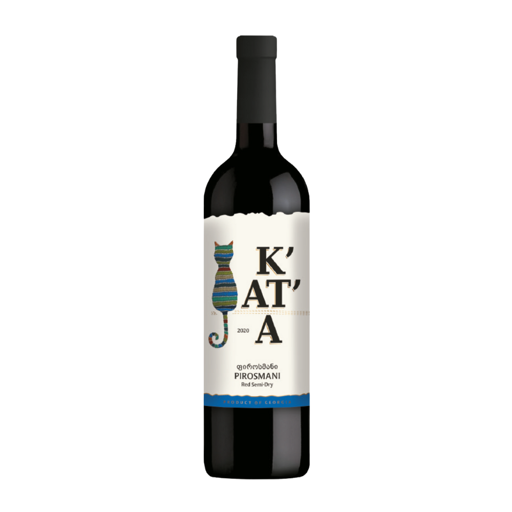 Wino  K’AT’A Pirosmani Red Semi Dry 11,5% czerwone półwytrawne 750 ml