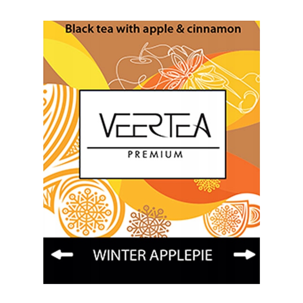 Herbata Veertea Premium Winter applepie czarna z jabłkiem i cynamonem 500 saszetek