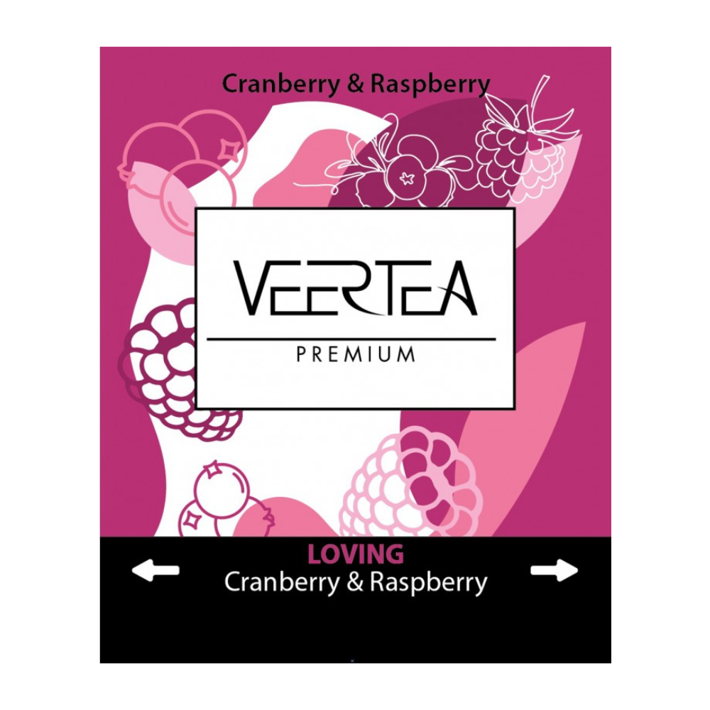 Herbata Veertea Premium Cranberry & Raspberry 500 saszetek