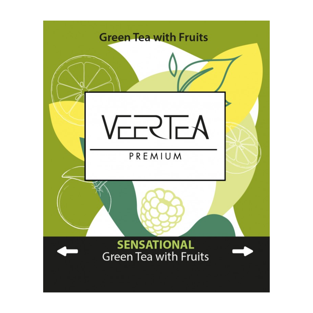 Herbata Veertea Premium Sensational Green Tea & Fruits 500 saszetek