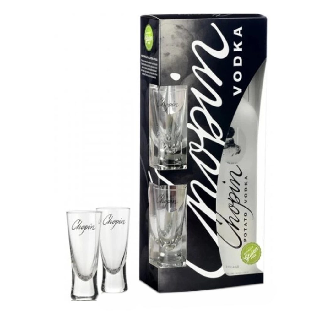 Wódka Chopin Potato + 2 kieliszki 40% 700 ml