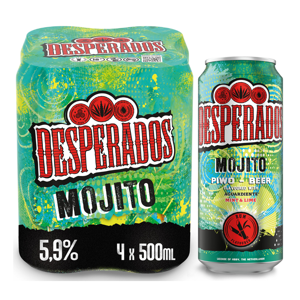 Piwo Desperados Mojito 5,9% 500 ml 4-pak puszka