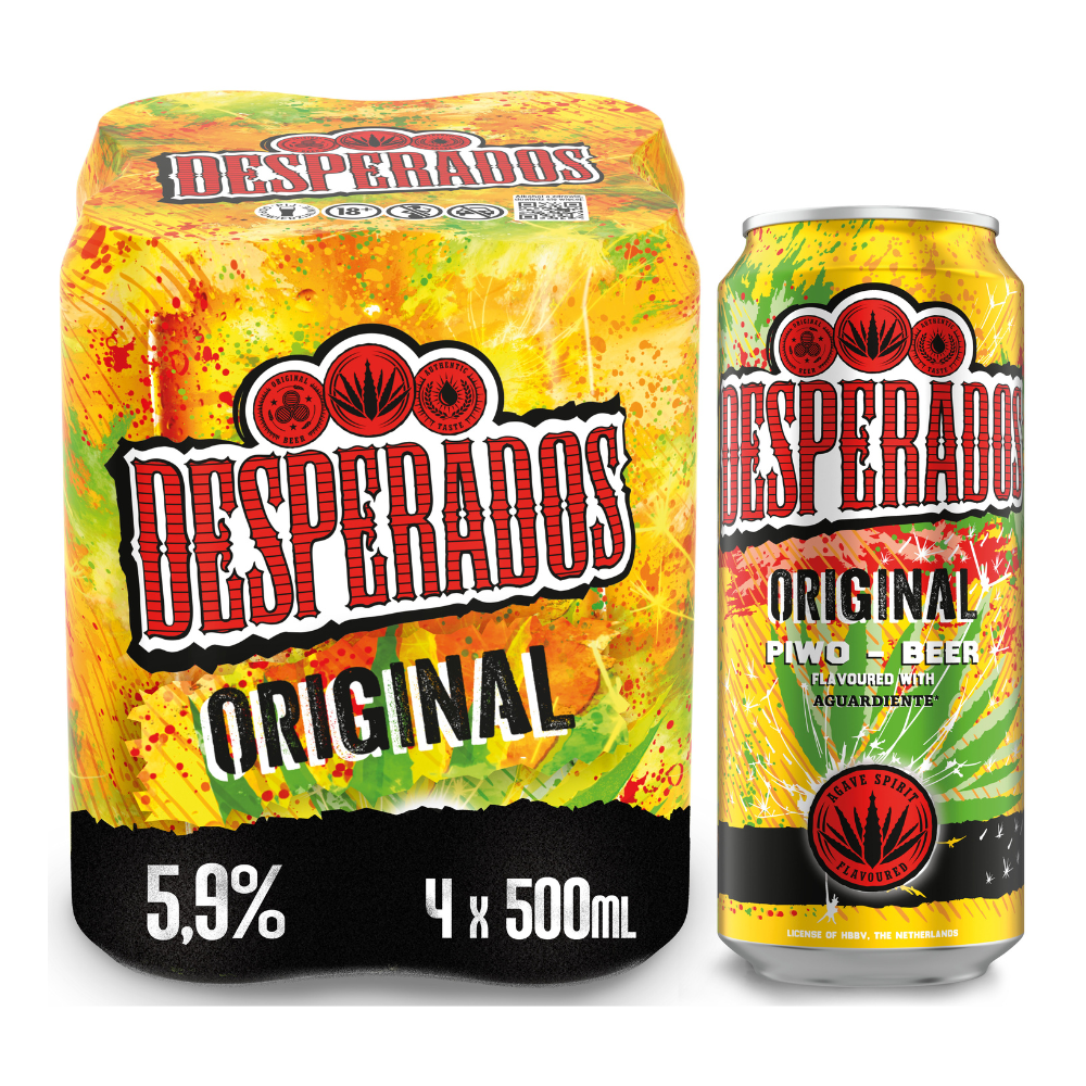 Piwo Desperados Original 5,9% 500 ml 4-pak puszka