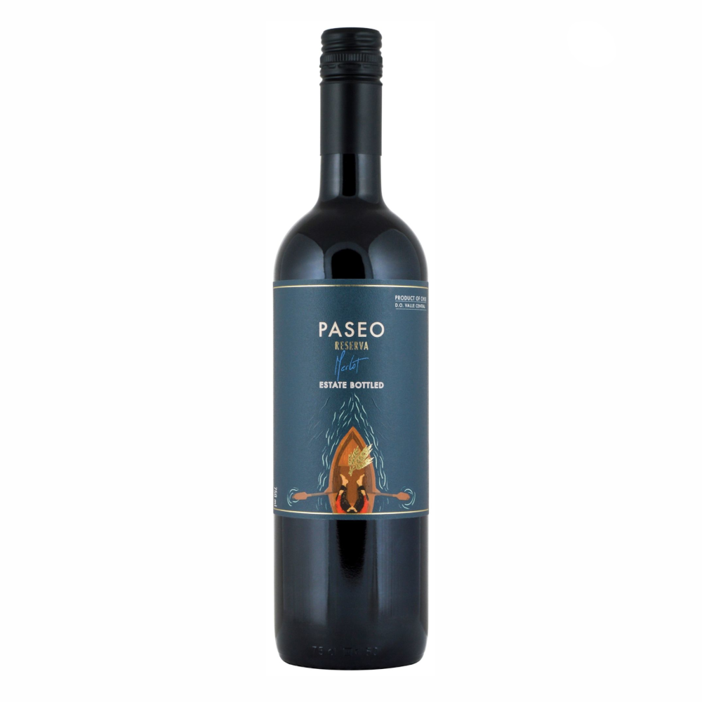 Wino Paseo Merlot Semi Dry 13,5% czerwone półwytrawne 750 ml