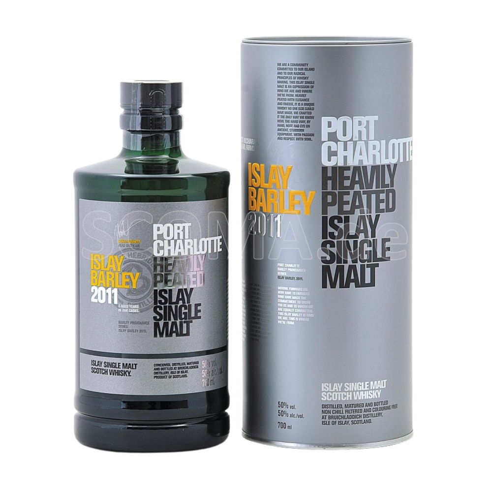 Whisky Port Charlotte Islay Barley 2011 50% 700 ml tuba