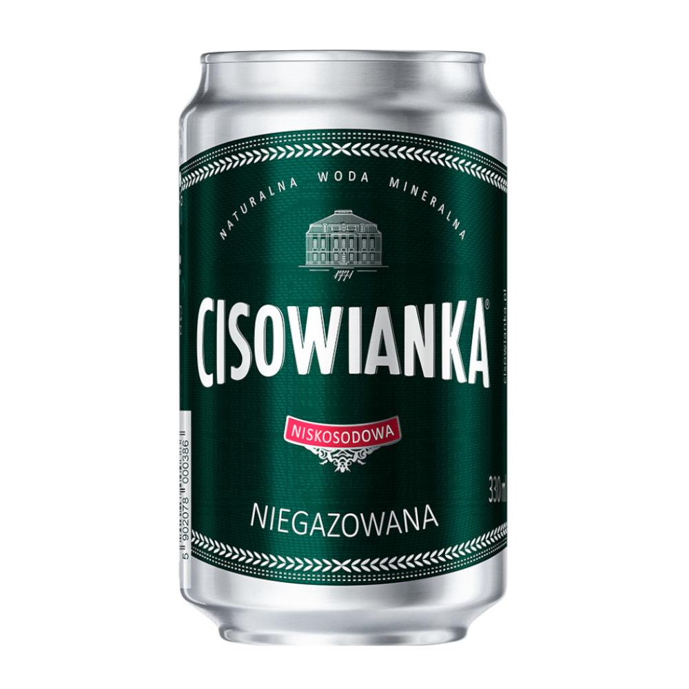 Woda Cisowianka Niegazowana 6 x 330 ml Puszka