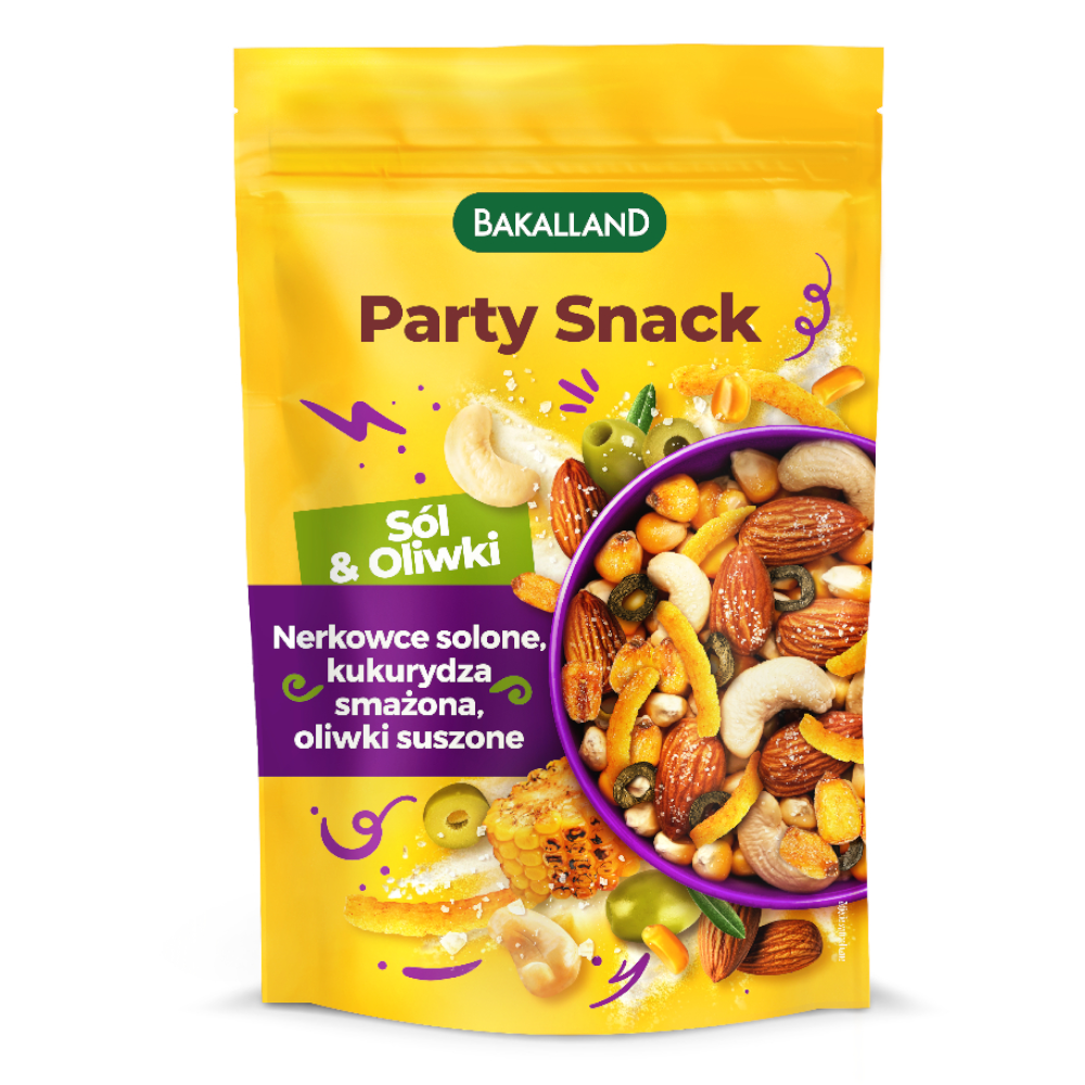 Przekąska Bakalland Party Snack Sól i Oliwki 170 g