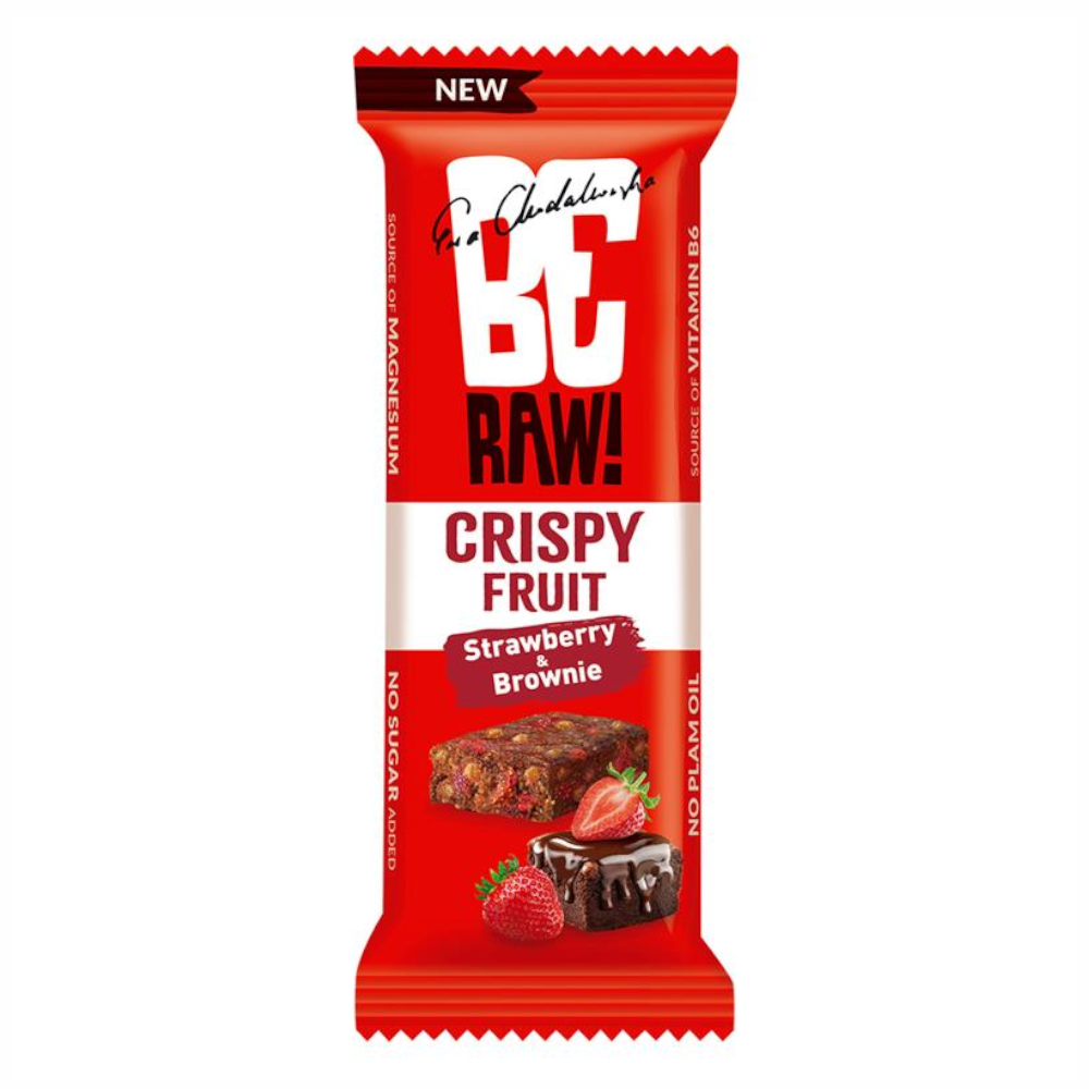Baton BeRAW! Crispy Fruit Strawberry & Brownie 40 g