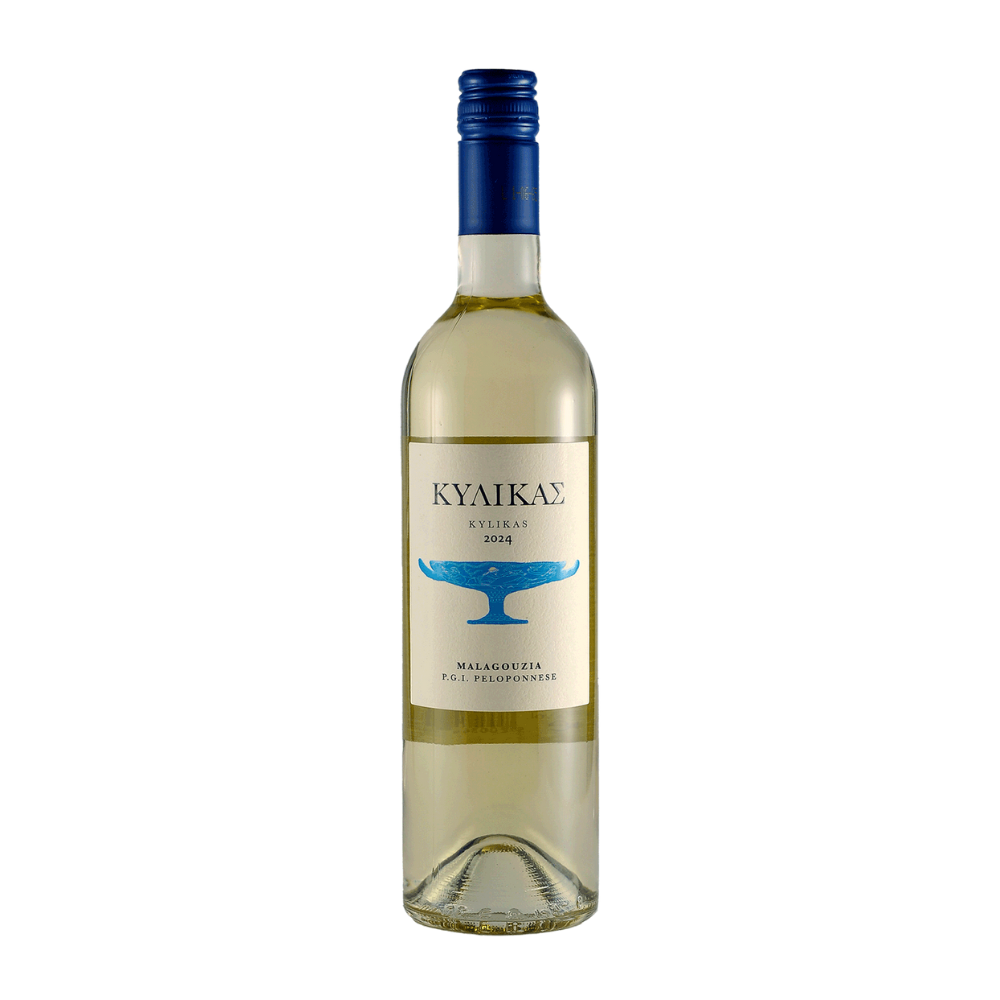 Wino Kylikas Malagouzia 12,5% białe wytrawne 750 ml
