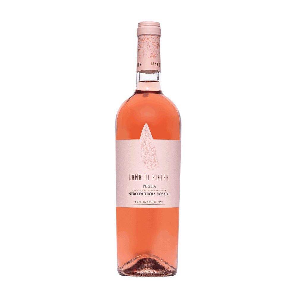 Wino Lama di Pietra Nero di Troia Rosato 12,5% różowe wytrawne 750 ml
