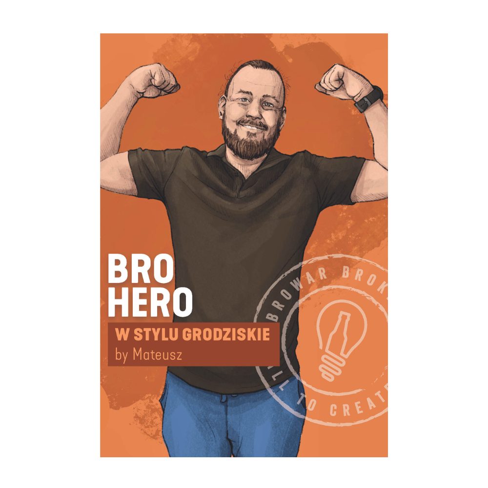 Piwo Brokreacja BroHero Mateusz Grodziskie 3,2% 500 ml Puszka