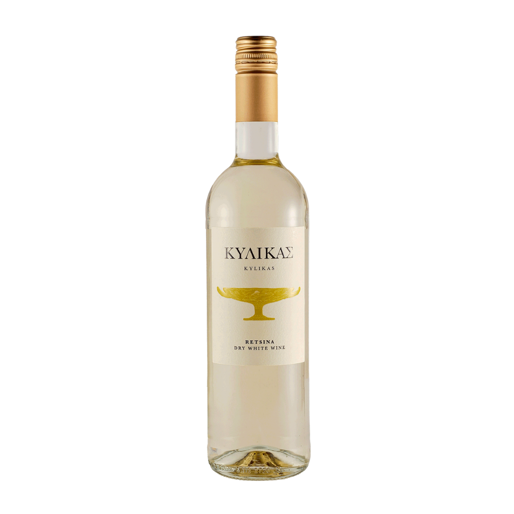 Wino Kylikas Retsina 12,5% białe wytrawne 750 ml