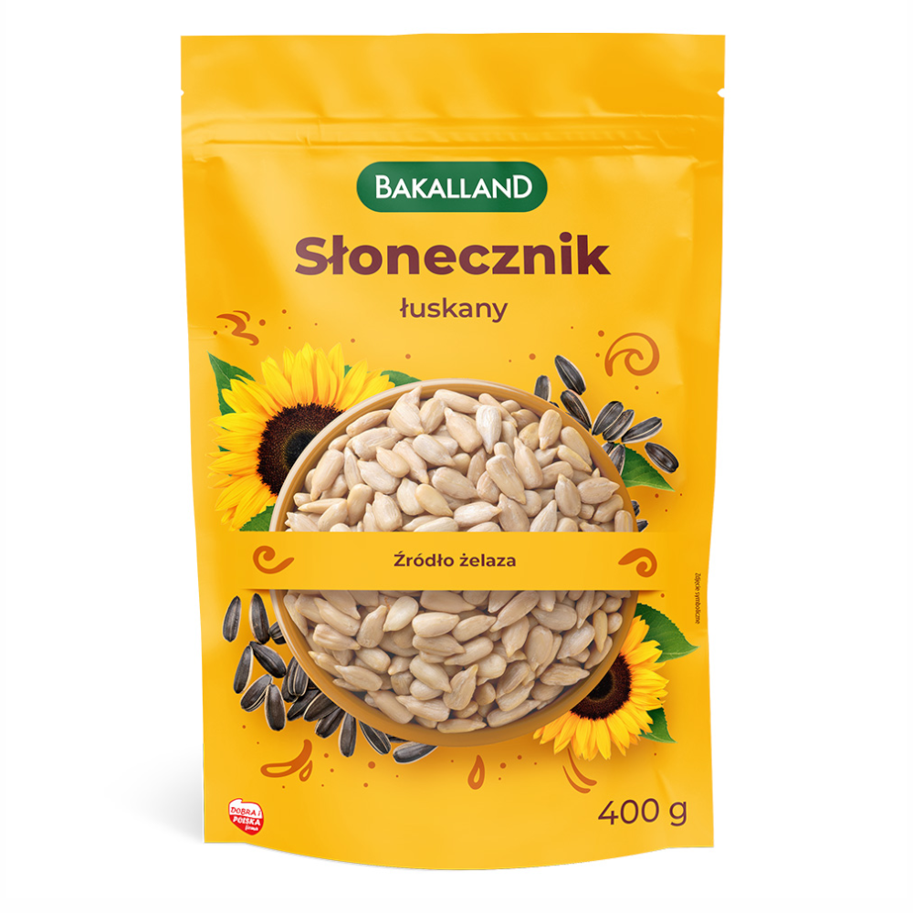 Przekąska Bakalland Słonecznik Łuskany 400 g